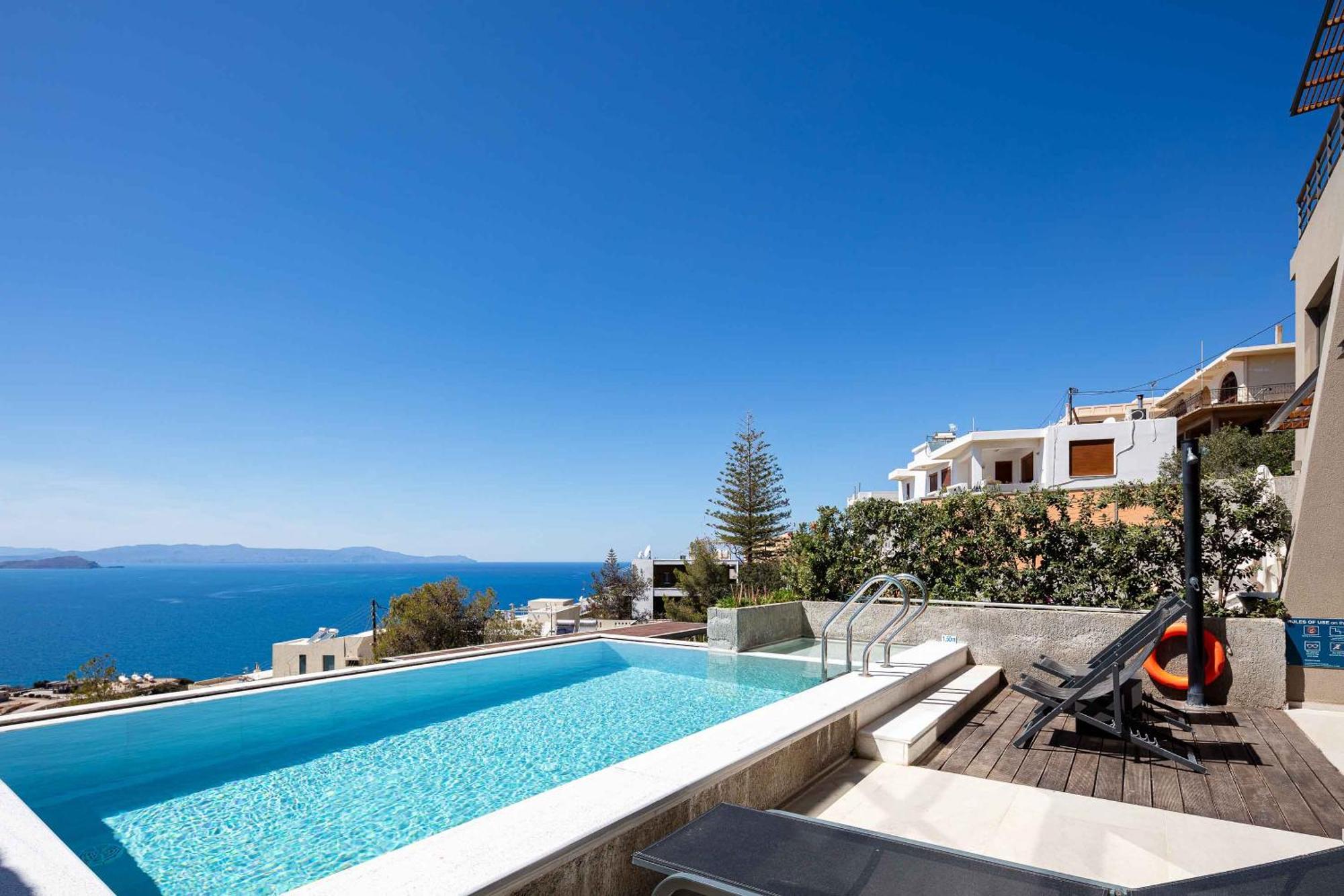 Omnia Luxury Villas - "Heated" Pools & Breathtaking Seaviews! Hriszí Aktí Haniá Kültér fotó