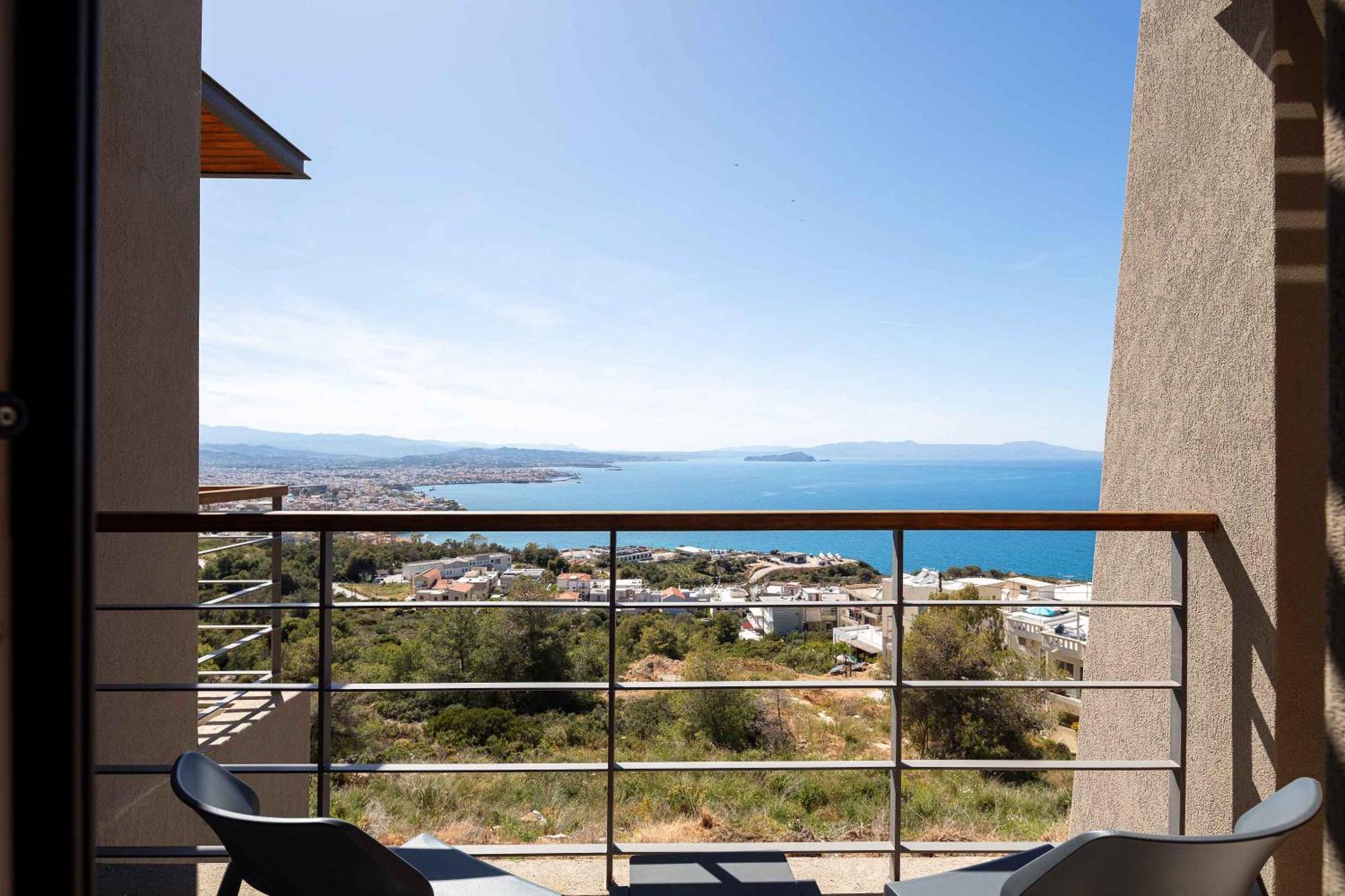 Omnia Luxury Villas - "Heated" Pools & Breathtaking Seaviews! Hriszí Aktí Haniá Kültér fotó