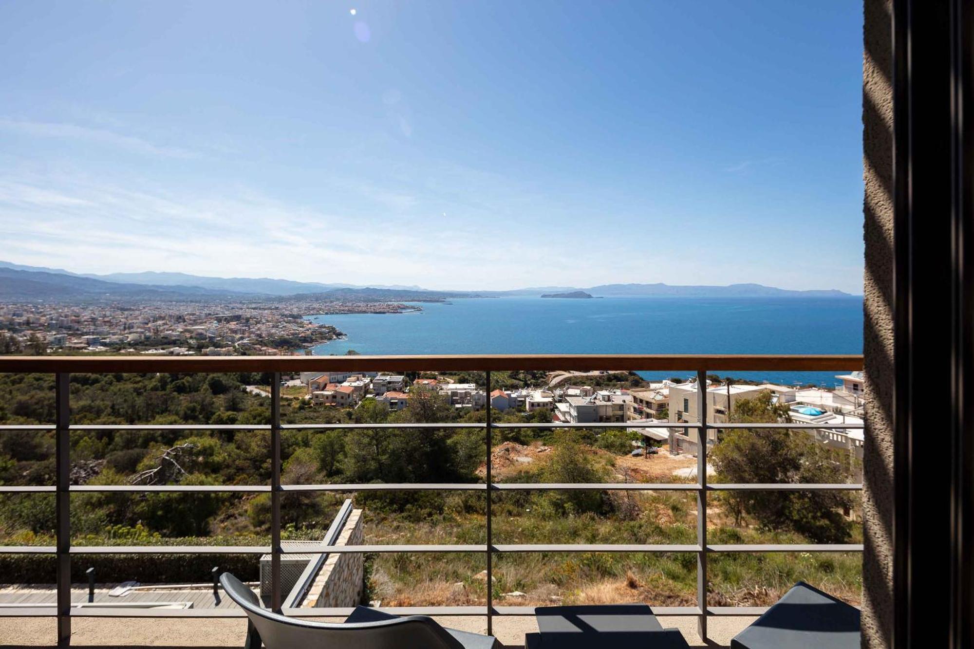 Omnia Luxury Villas - "Heated" Pools & Breathtaking Seaviews! Hriszí Aktí Haniá Kültér fotó