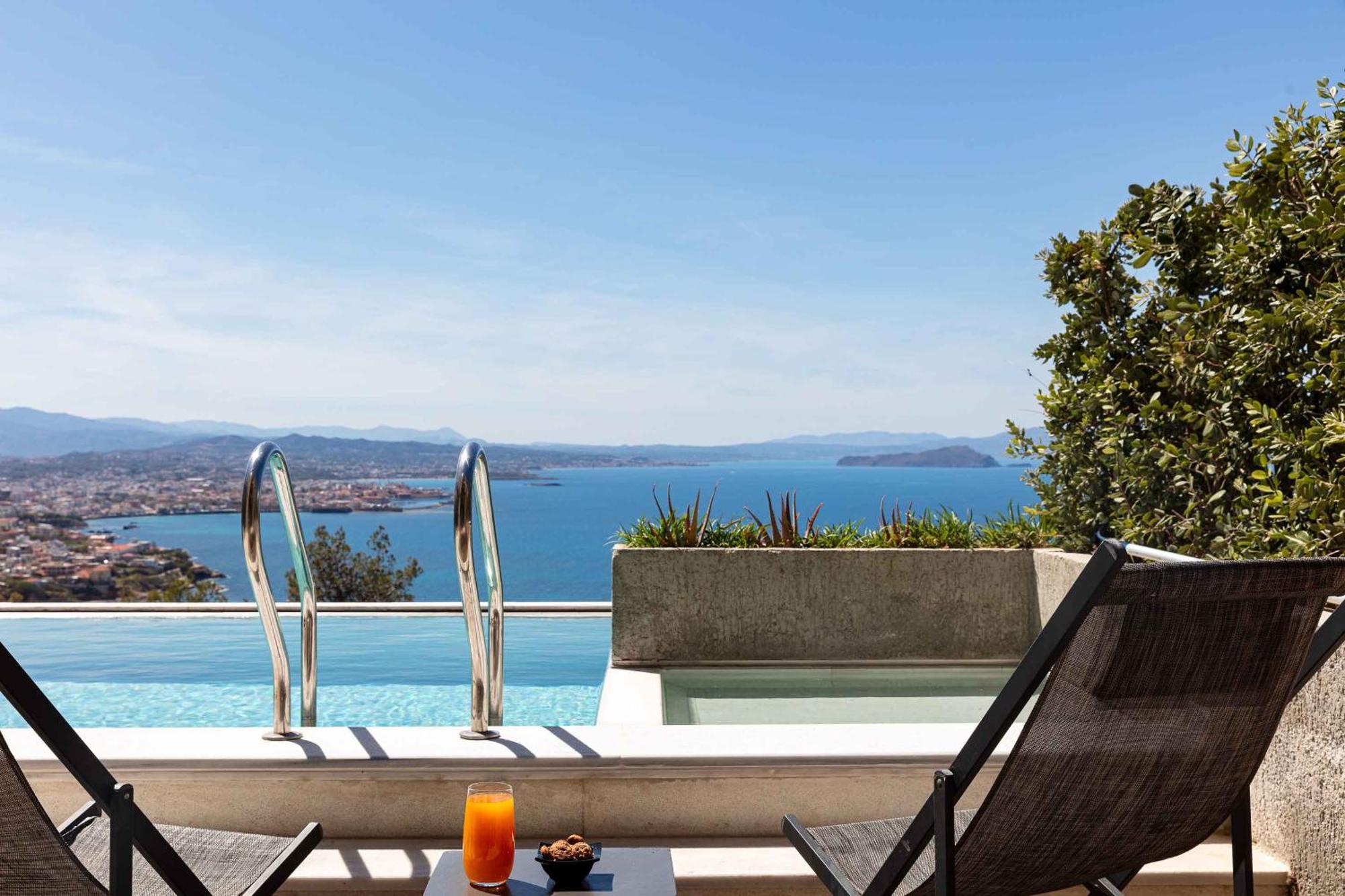 Omnia Luxury Villas - "Heated" Pools & Breathtaking Seaviews! Hriszí Aktí Haniá Kültér fotó