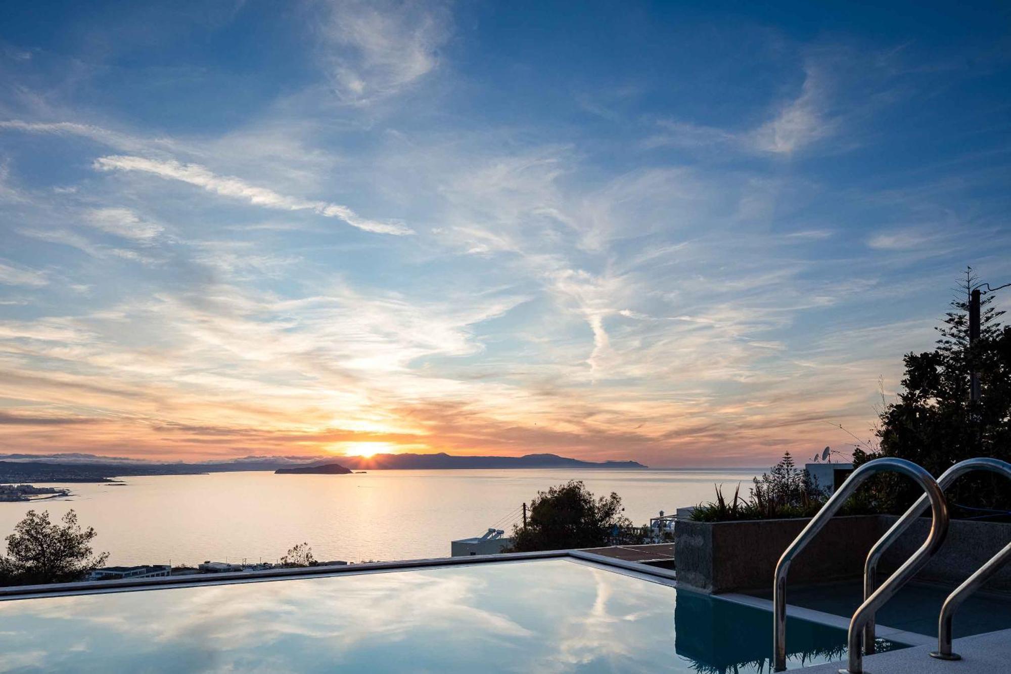 Omnia Luxury Villas - "Heated" Pools & Breathtaking Seaviews! Hriszí Aktí Haniá Szoba fotó