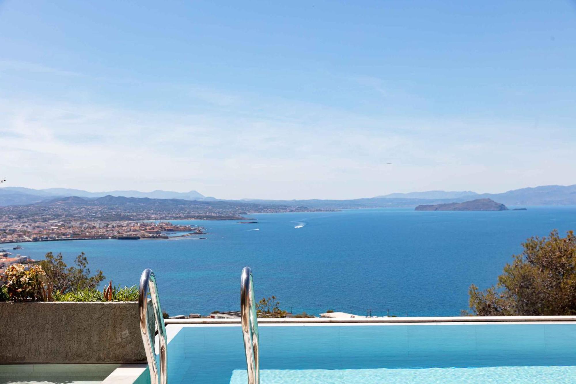Omnia Luxury Villas - "Heated" Pools & Breathtaking Seaviews! Hriszí Aktí Haniá Kültér fotó