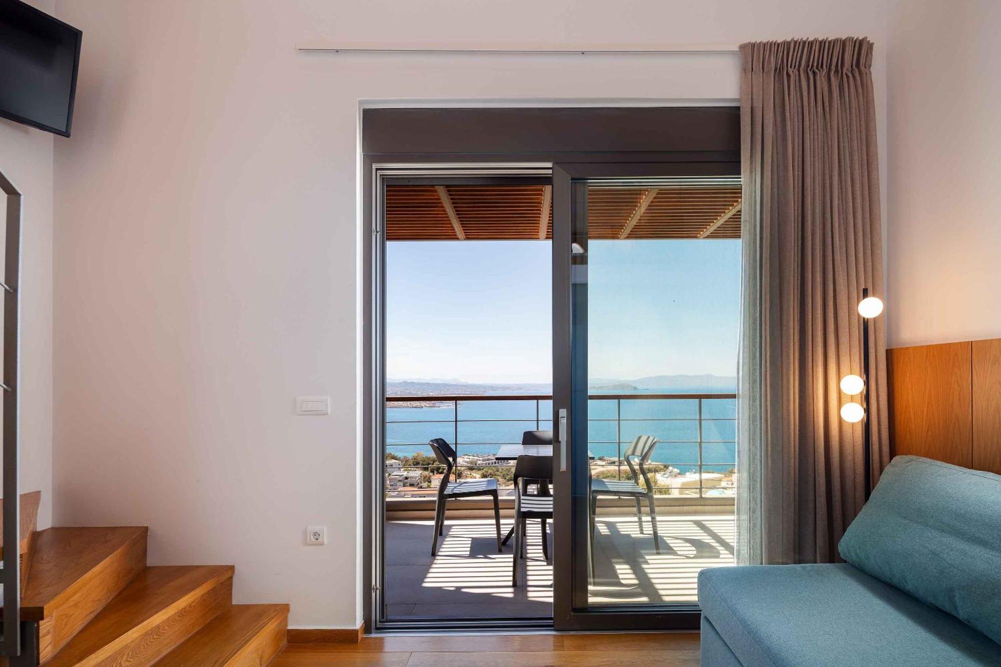 Omnia Luxury Villas - "Heated" Pools & Breathtaking Seaviews! Hriszí Aktí Haniá Szoba fotó