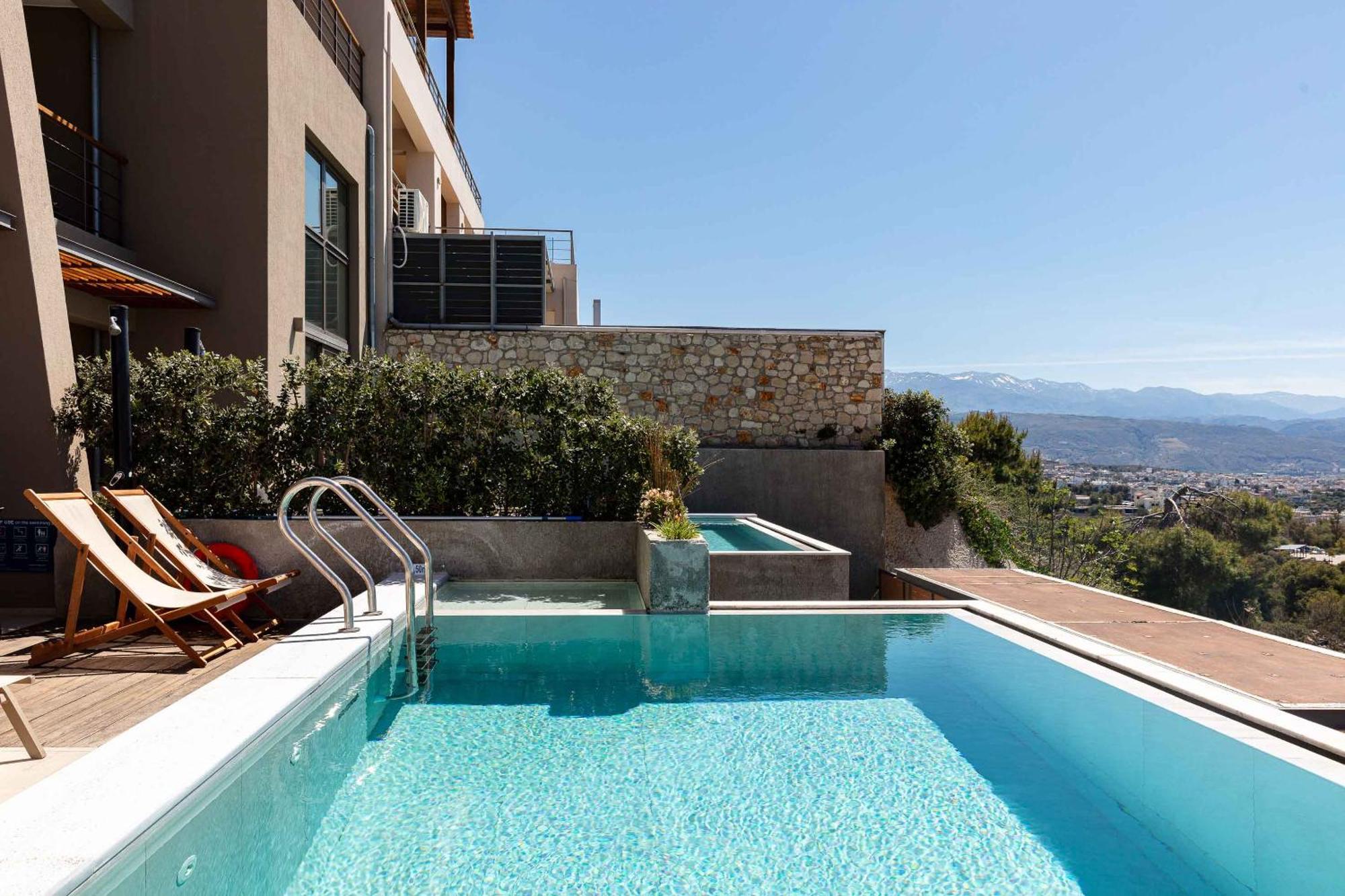 Omnia Luxury Villas - "Heated" Pools & Breathtaking Seaviews! Hriszí Aktí Haniá Szoba fotó