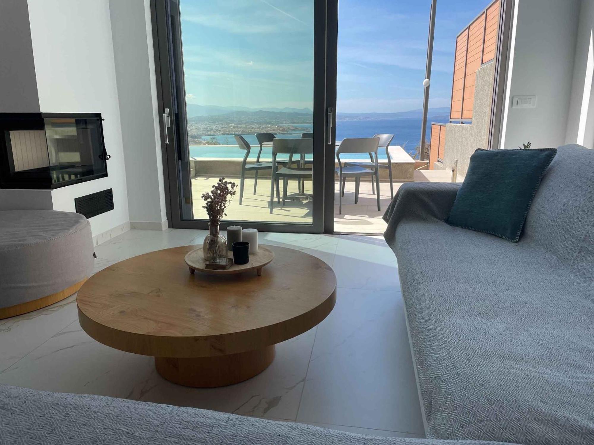 Omnia Luxury Villas - "Heated" Pools & Breathtaking Seaviews! Hriszí Aktí Haniá Szoba fotó
