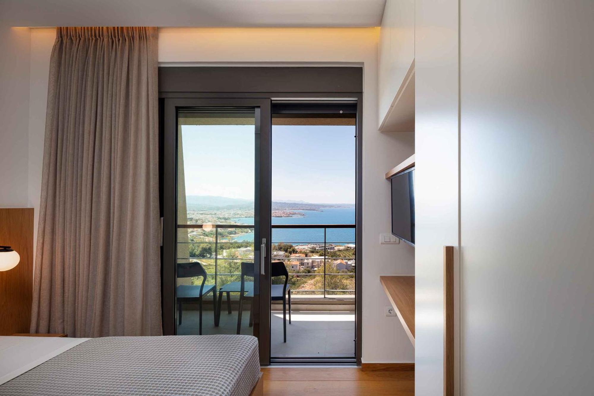 Omnia Luxury Villas - "Heated" Pools & Breathtaking Seaviews! Hriszí Aktí Haniá Szoba fotó