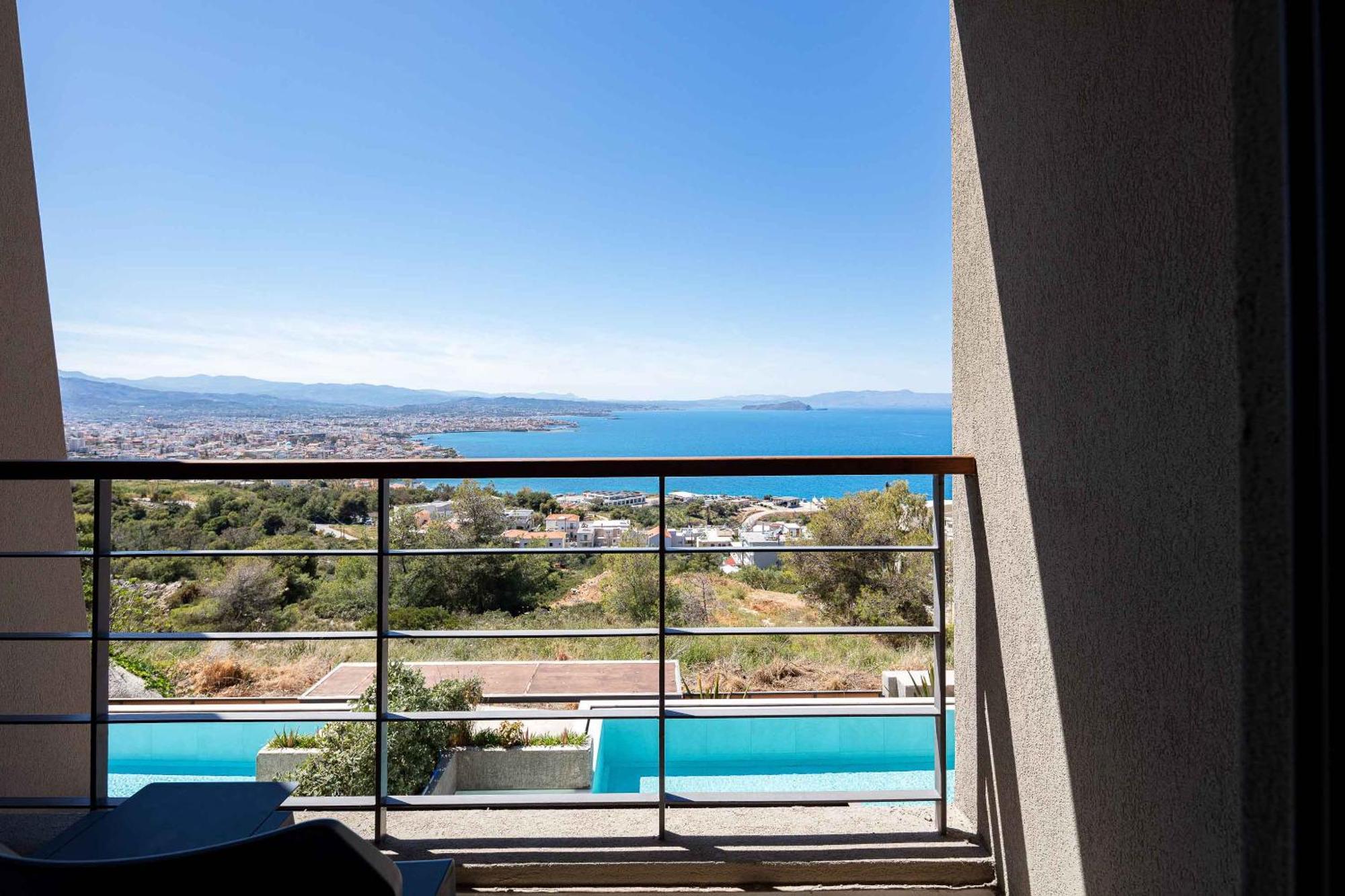 Omnia Luxury Villas - "Heated" Pools & Breathtaking Seaviews! Hriszí Aktí Haniá Szoba fotó